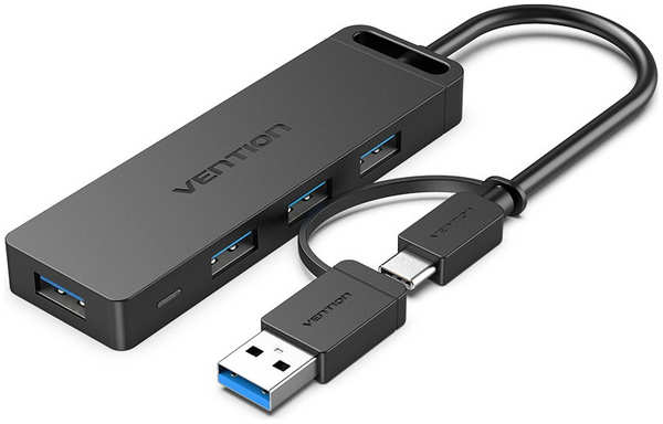Хаб USB Vention USB-C / USB 3.0 - 4xUSB 3.0 OTG CHTBB 21301103