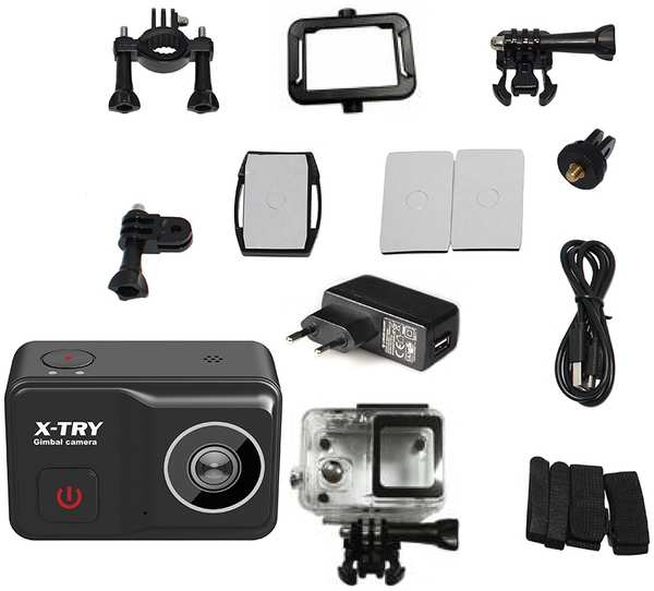 Экшн-камера X-Try XTC502 Gimbal Real 4K/60FPS WDR Wi-Fi Power ХТС502 21301151