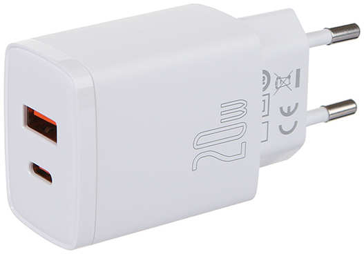 Зарядное устройство Baseus Compact Quick Charger USB - Type-C CCXJ-B02 White 21304822