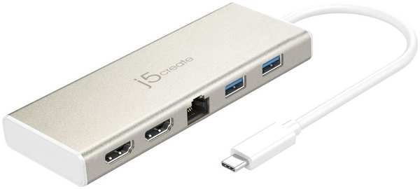 J5create USB Type-C / 2xHDMI Mini Dock-Ethernet / USB 3.1 HUB / PD2.0 JCD381 21308210
