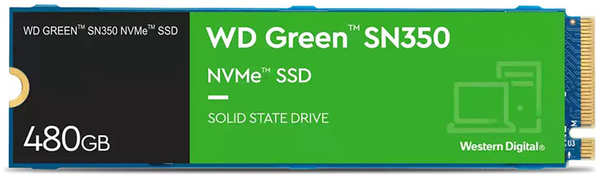Твердотельный накопитель Western Digital Green SN350 480Gb WDS480G2G0C 21309986