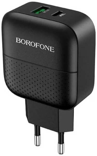 Зарядное устройство Borofone BA46A Premium USB + Type-C PD18 + QC3.0 Black 6931474727336 21318162