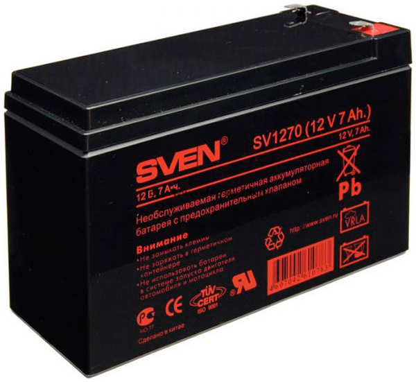 Аккумулятор для ИБП Sven SV 12V 7Ah SV1270