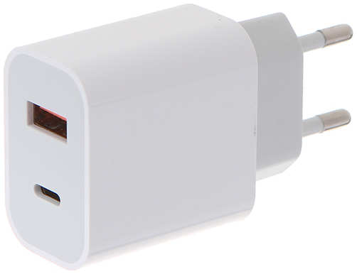Зарядное устройство Red Line NQC-13 Tech USB + USB Type-C 2.4A PD 20W White УТ000024925 21323661