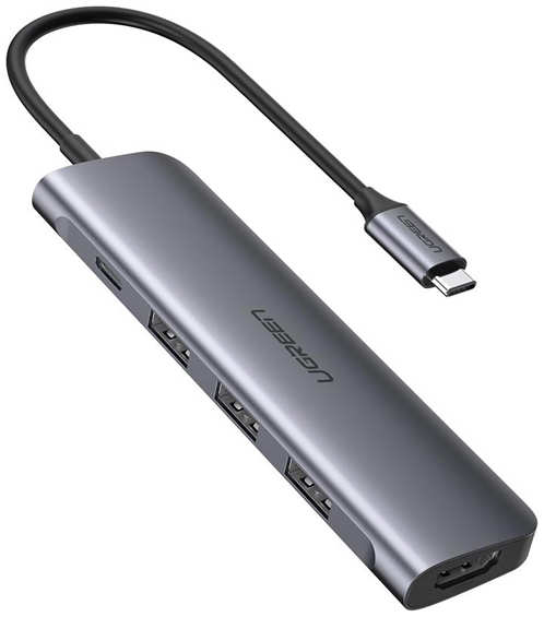 Хаб USB Ugreen 5 в 1 USB Type-C 3xUSB/HDMI 50209 21325038
