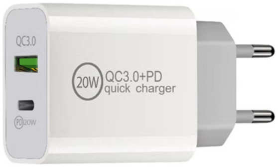 Зарядное устройство KS-is 20W QC3.0/PD3.0 KS-602W 21328212