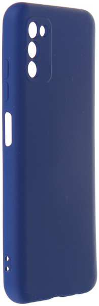 DF-GROUP Чехол DF для Samsung Galaxy A03s с микрофиброй Silicone Blue sOriginal-26 21334622