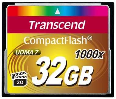Карта памяти 32Gb - Transcend 1000x - Compact Flash TS32GCF1000 2133744