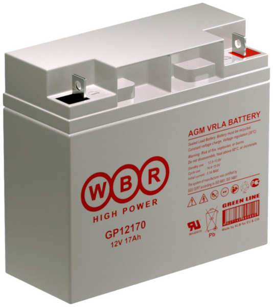 Аккумулятор для ИБП WBR GP12170 12V 17Ah 21338017