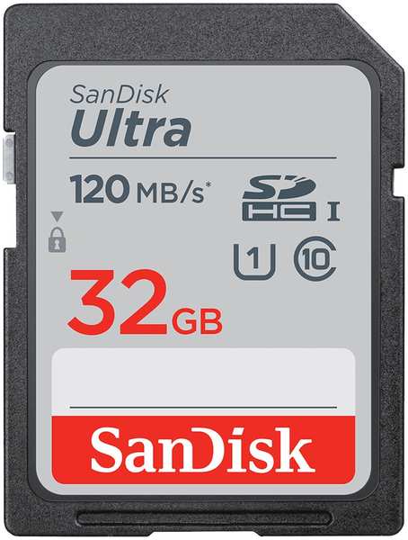 Карта памяти 32Gb - SanDisk Ultra Secure Digital HC UHS-I SDSDUN4-032G-GN6IN 21346465