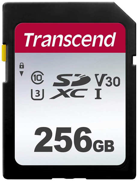 Карта памяти 256Gb - Transcend 300S Secure Digital XC Class 10 V30 UHS-I TS256GSDC300S