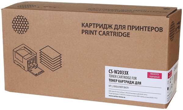 Картридж Cactus CS-W2033X Magenta для HP LJ M454/MFP M479 21352402