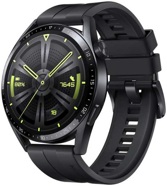 Умные часы Huawei GT 3 JPT-B19 / JPT-B29 Black SS-Black Fluoroelastomer 55026974 / 55028464 21353189