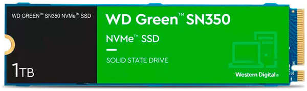 Твердотельный накопитель Western Digital SN350 NVMe 1Tb WDS100T3G0C SN350 WDS100T3G0C