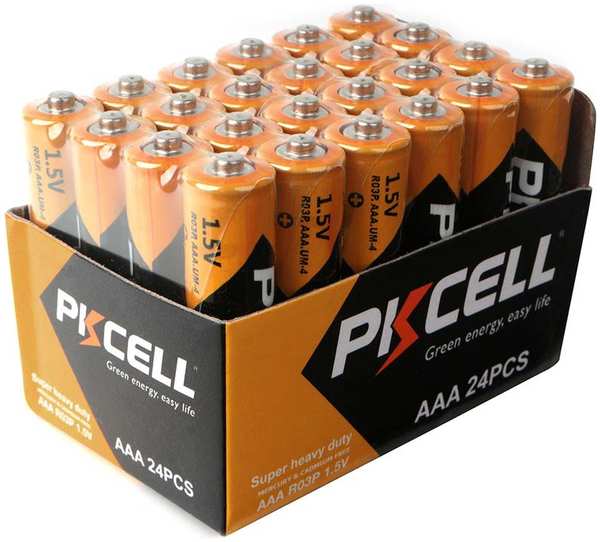 Батарейка AAA - Pkcell R03P-4S-24 (24 штуки) 21356097