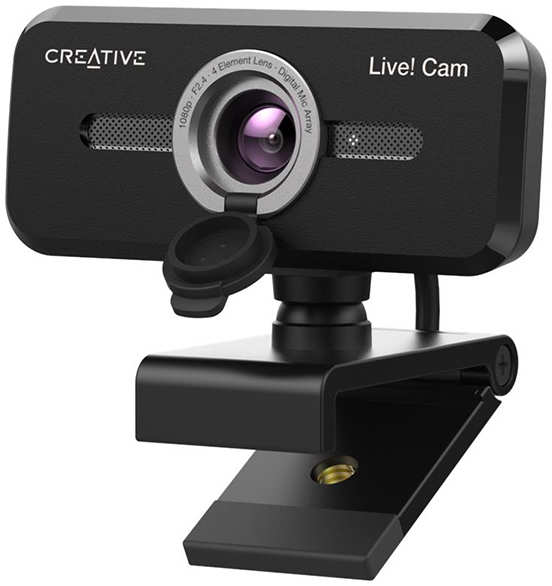 Вебкамера Web Creative Live! Cam SYNC 1080P V2 черный 2Mpix (1920x1080) USB2.0 с микрофоном 21358358