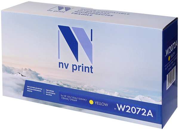 Картридж NV Print NV-W2072A Yellow для HP 150/150A/150NW/178NW/179MFP 700k 21366719