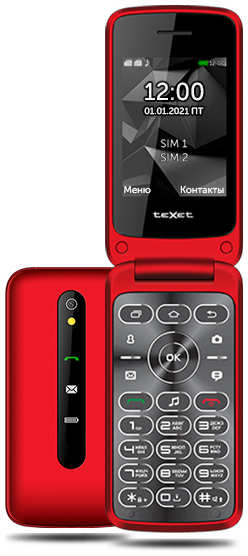 Сотовый телефон teXet TM-408 Red 21366935