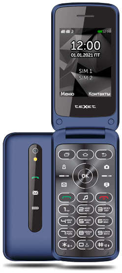 Сотовый телефон teXet TM-408 Blue 21366954