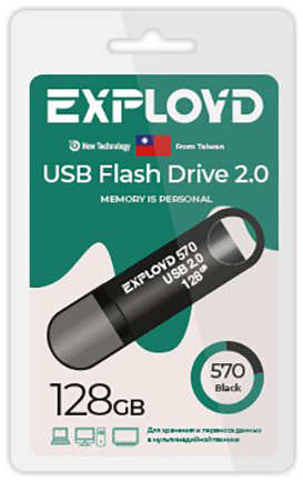 USB Flash Drive 128Gb - Exployd 570 EX-128GB-570-Black 21389516