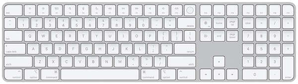 Клавиатура APPLE Magic Keyboard Touch ID Num Key-Sun MK2C3 Magic Keyboard with Touch ID and Numeric Keypad