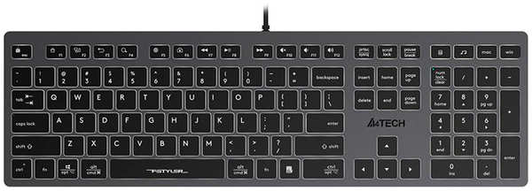 Клавиатура A4Tech Fstyler FX60 USB Slim Multimedia LED -White FX60