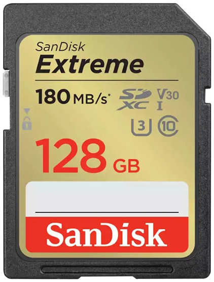 Карта памяти 128Gb - SanDisk Extreme SD UHS-I SDSDXVA-128G-GNCIN 21502360