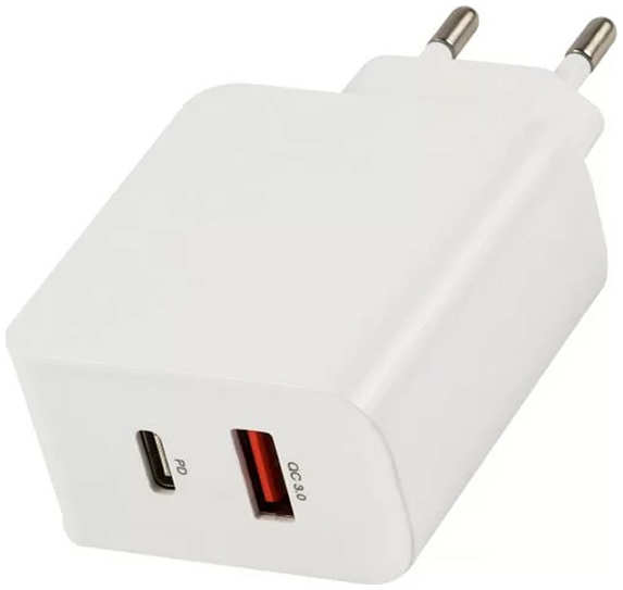 Зарядное устройство Red Line PD-30 Tech USB + Type-C 3A QC 3.0 + PD30 White УТ000026779 21503665