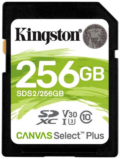 Карта памяти 256Gb - Kingston SDXC C10 SDS2/256GB 21504636