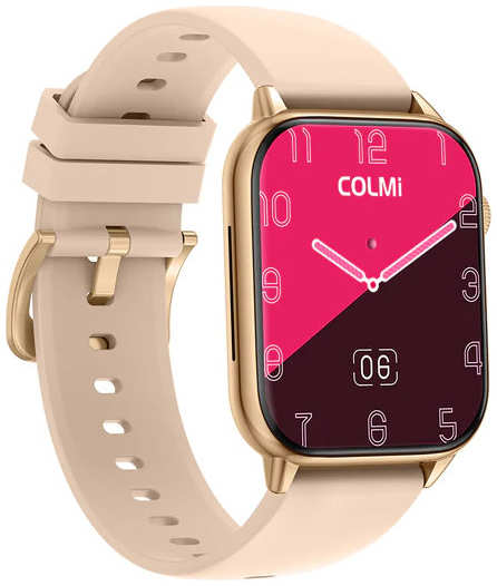 Умные часы Colmi C60 Silicone Strap Gold-White 21505175