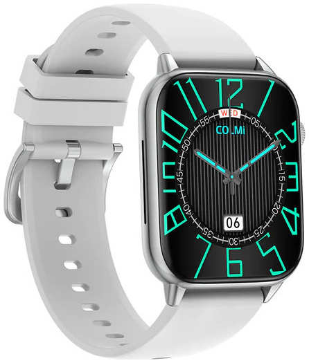 Умные часы Colmi C60 Silicone Strap Silver-Grey