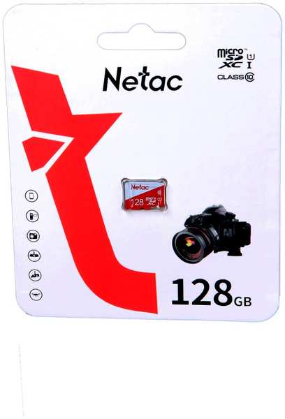 Карта памяти 128Gb - Netac MicroSD P500 Eco UHS-I Class 10 NT02P500ECO-128G-S 21505237