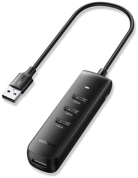 Хаб Ugreen CM416 USB 3.0 4-Port Hub Black 10915 21505292