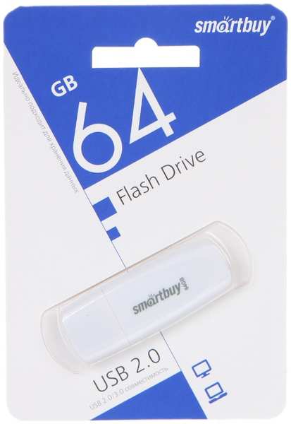 USB Flash Drive 64Gb - SmartBuy Scout White SB064GB2SCW 21505301
