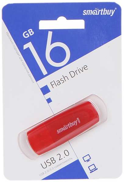 USB Flash Drive 16Gb - SmartBuy Scout Red SB016GB2SCR 21505310