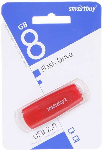 USB Flash Drive 8Gb - SmartBuy Scout Red SB008GB2SCR 21505316