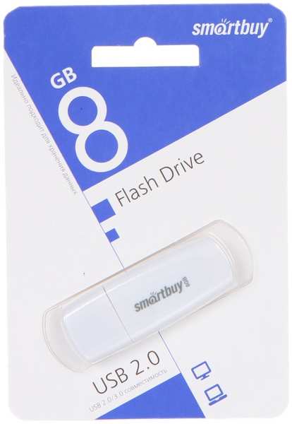USB Flash Drive 8Gb - SmartBuy Scout White SB008GB2SCW 21505317