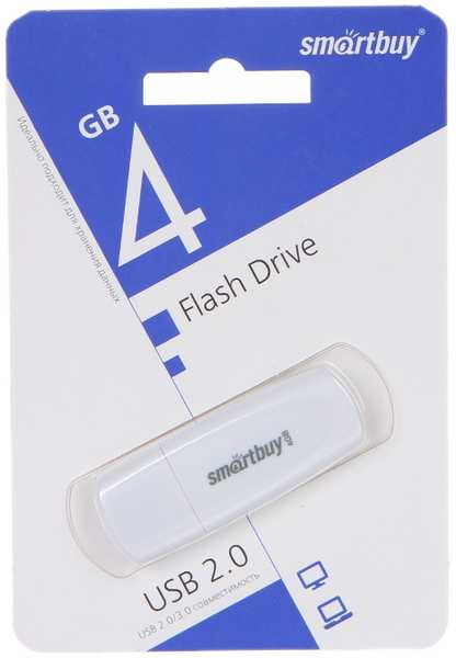 USB Flash Drive 4Gb - SmartBuy Scout White SB004GB2SCW 21505320