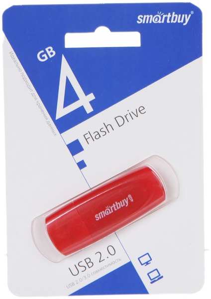 USB Flash Drive 4Gb - SmartBuy Scout Red SB004GB2SCR 21505327