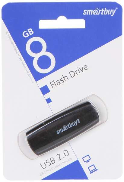 USB Flash Drive 8Gb - SmartBuy Scout Black SB008GB2SCK 21505329