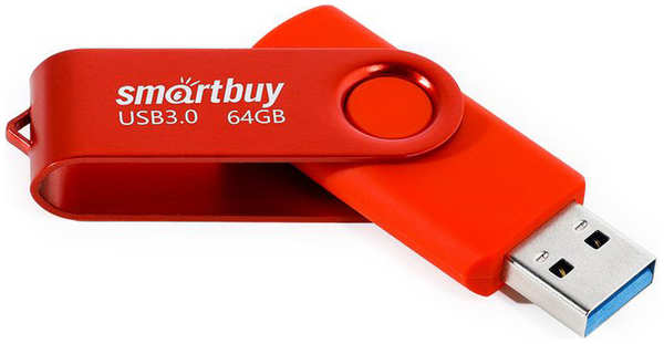 USB Flash Drive 64Gb - SmartBuy UFD 3.0 Twist Red SB064GB3TWR 21505363