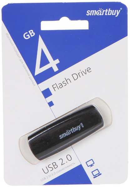 USB Flash Drive 4Gb - SmartBuy Scout Black SB004GB2SCK 21505379