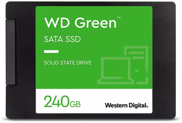 Твердотельный накопитель Western Digital Green SSD 240Gb SATA WDS240G3G0A 21506416