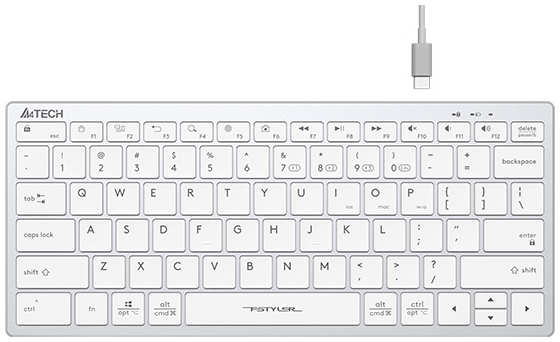 Клавиатура A4Tech Fstyler FBX51C White 21507164