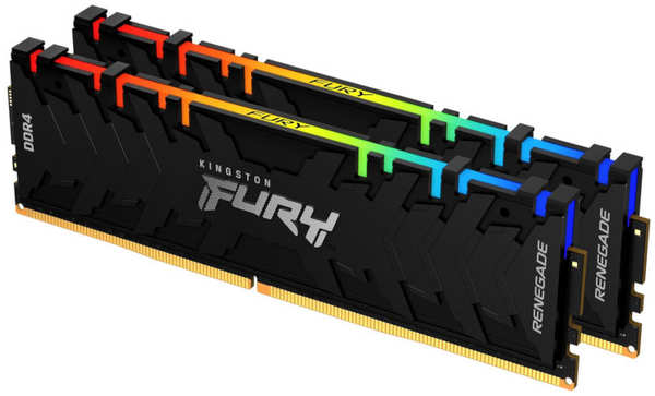 Модуль памяти Kingston Fury Renegade RGB DDR4 DIMM 4000MHz PC-32000 CL19 - 16Gb Kit (2x8Gb) KF440C19RBAK2/16 21510062
