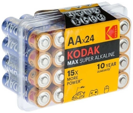 Батарейка AA - Kodak LR6/24BOX Max Super Alkaline (24 штуки) KD LR6/24BOX MAX 21513520
