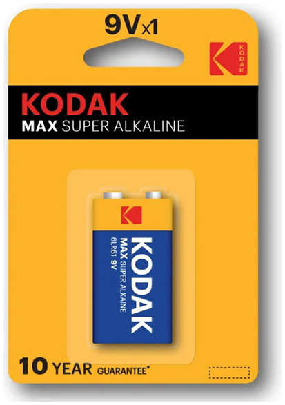 Батарейка Крона - Kodak 6LR61/1BL Max Super Alkaline (1 штука) KD 6LR61/1BL MAX 21513534