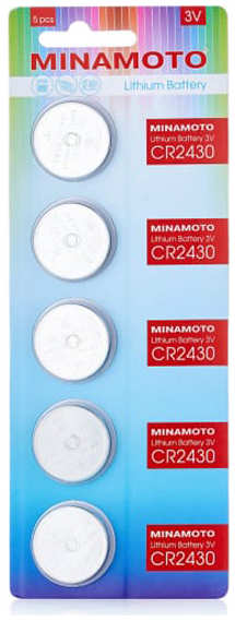 Батарейка CR2430 - Minamoto CR2430/5BL (5 штук) MM CR2430/5BL 21513584