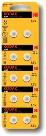 Батарейка LR626 - Kodak AG4/10BL (10 штук) KD AG4/10BL 21513599