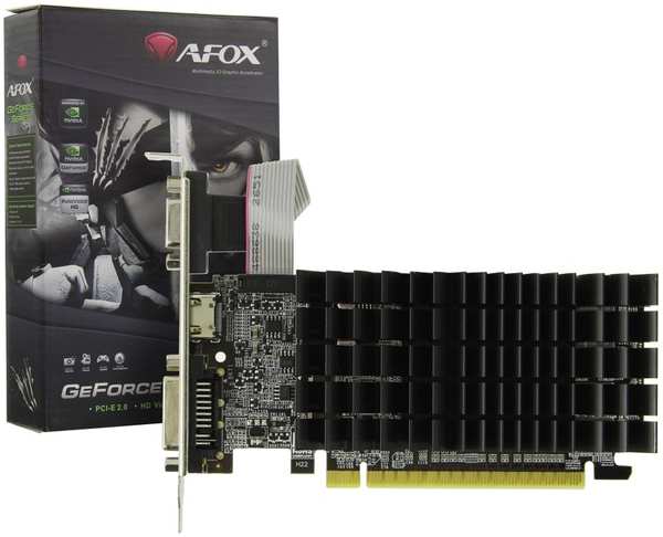 Видеокарта Afox Geforce G210 450Mhz PCI-E 1024Mb 1040Mhz 64 bit VGA DVI HDMI AF210-1024D3L5-V2 21515514